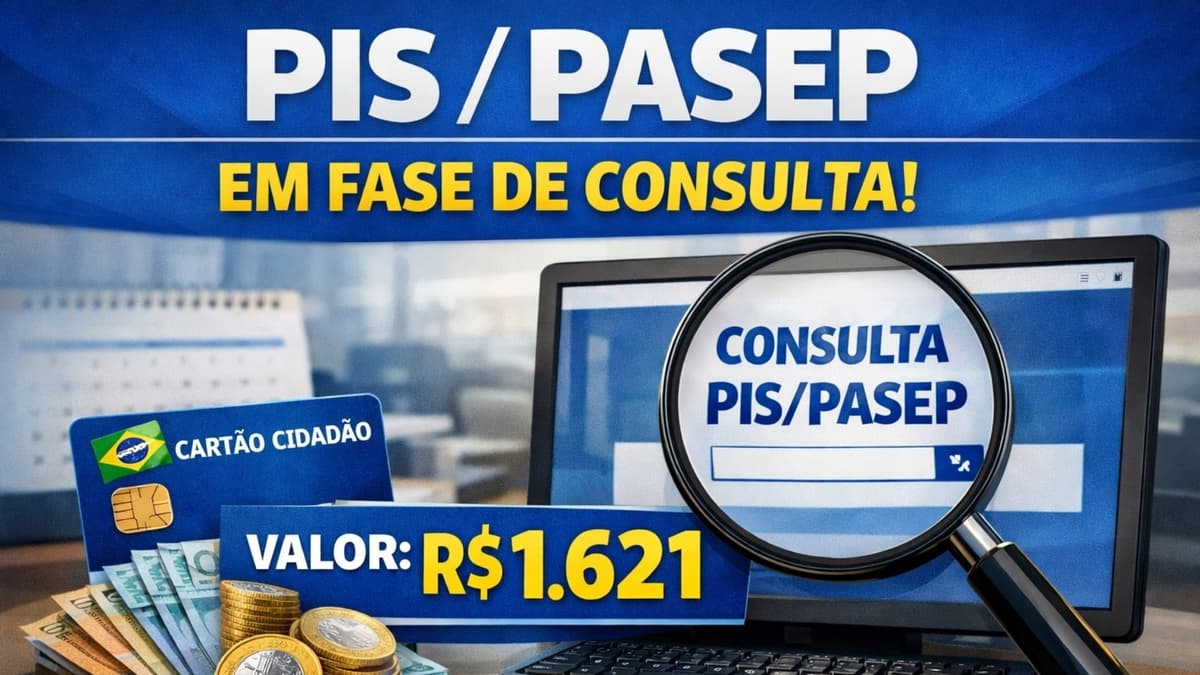 Como receber o PIS/Pasep 2026: valor, calendário e início em 16/2