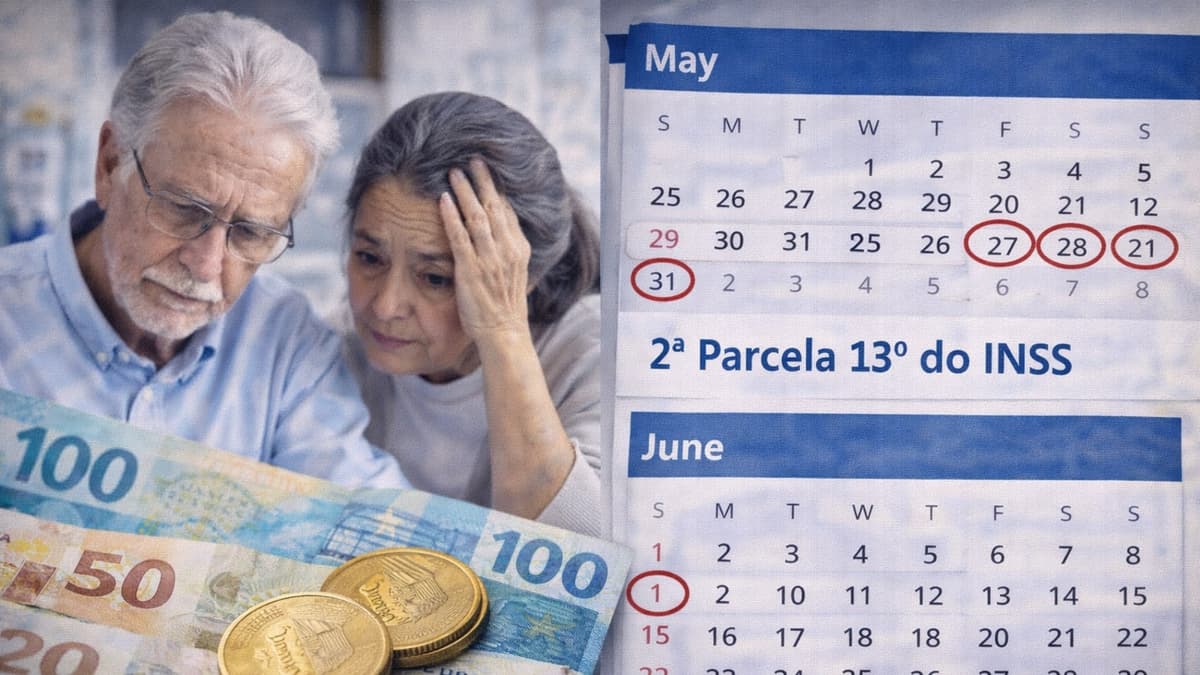 1ª parcela do 13º INSS foi paga; quando sai a segunda em 2026